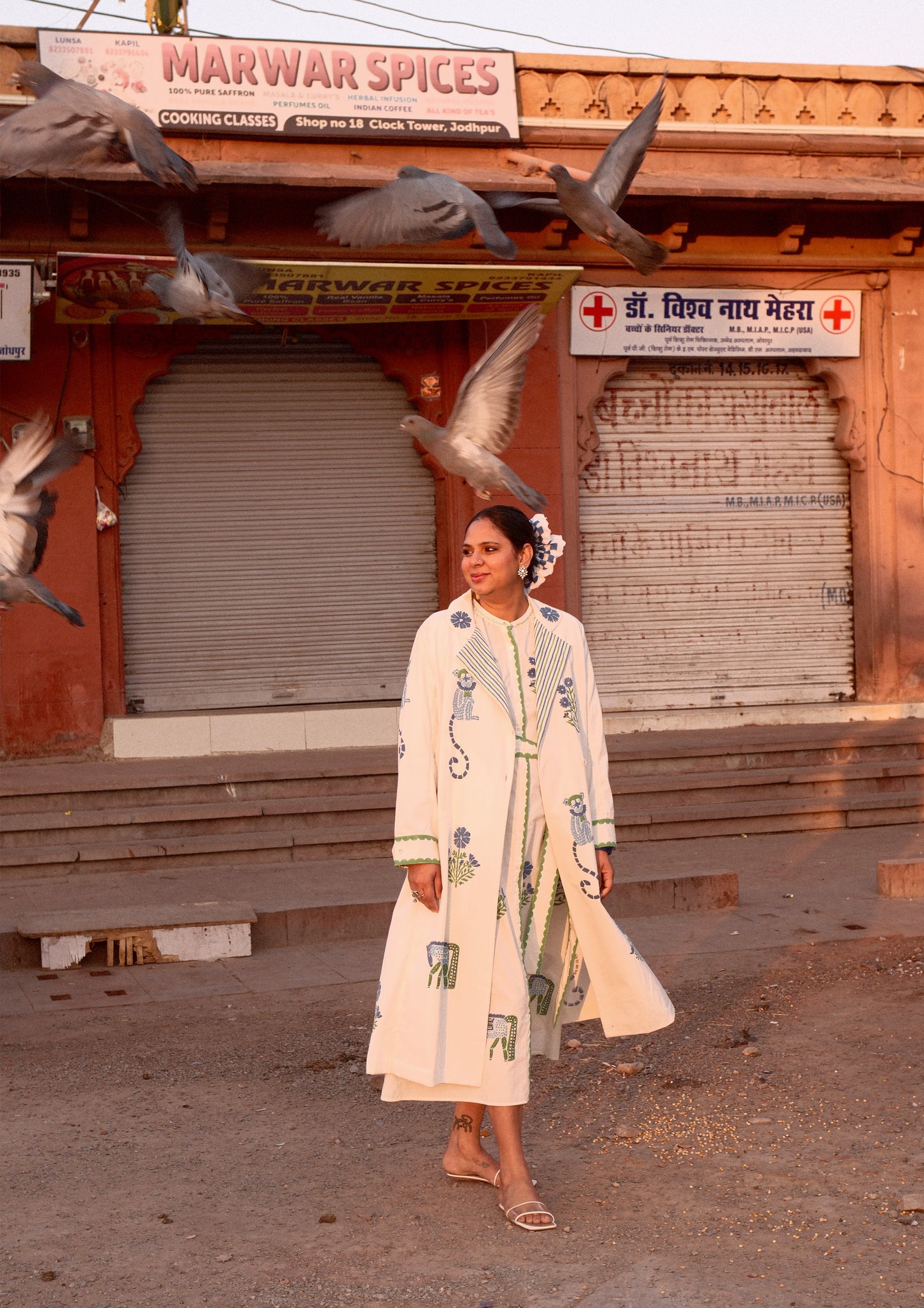 PALACE COAT- JODHPUR MIX PRINT
