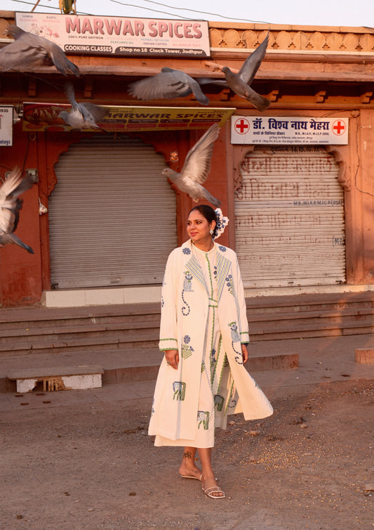 PALACE COAT JODHPUR MIX PRINT