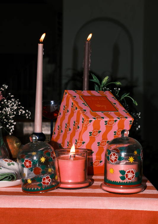 CANDLE JAR ROSE
