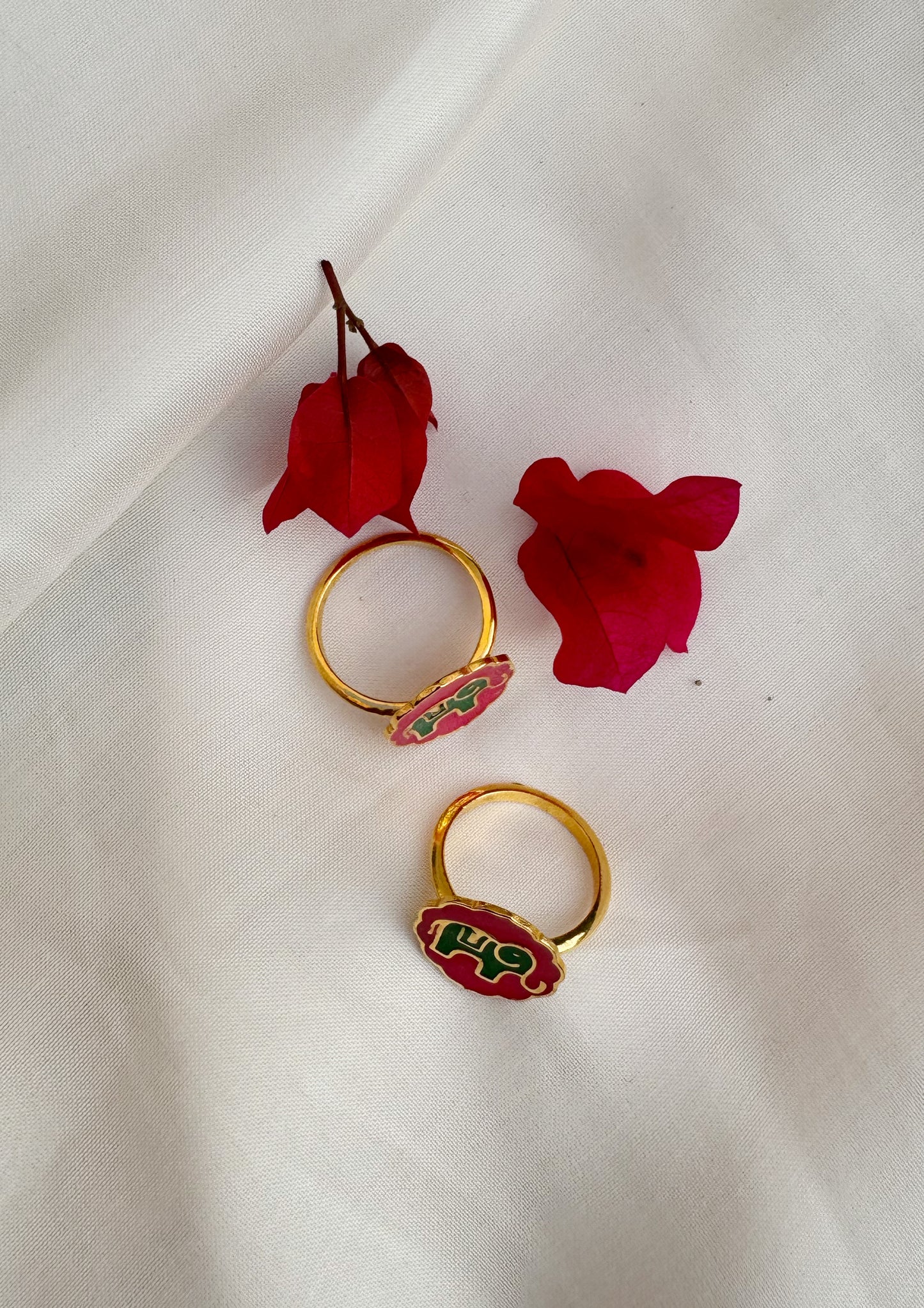 ELEPHANT MEENAKARI RING