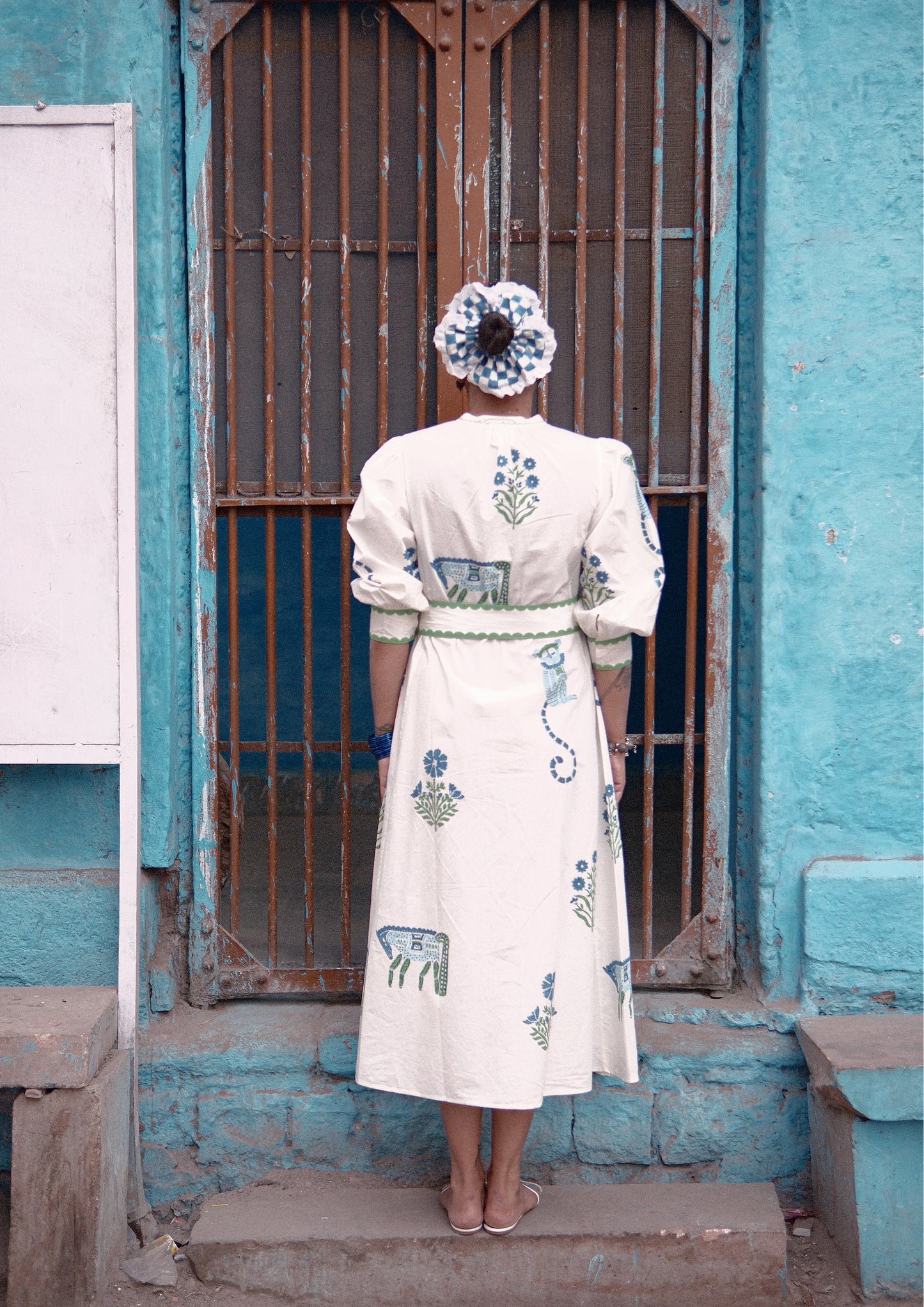 CHAUPAD SHIRT DRESS- JODHPUR MIX PRINT