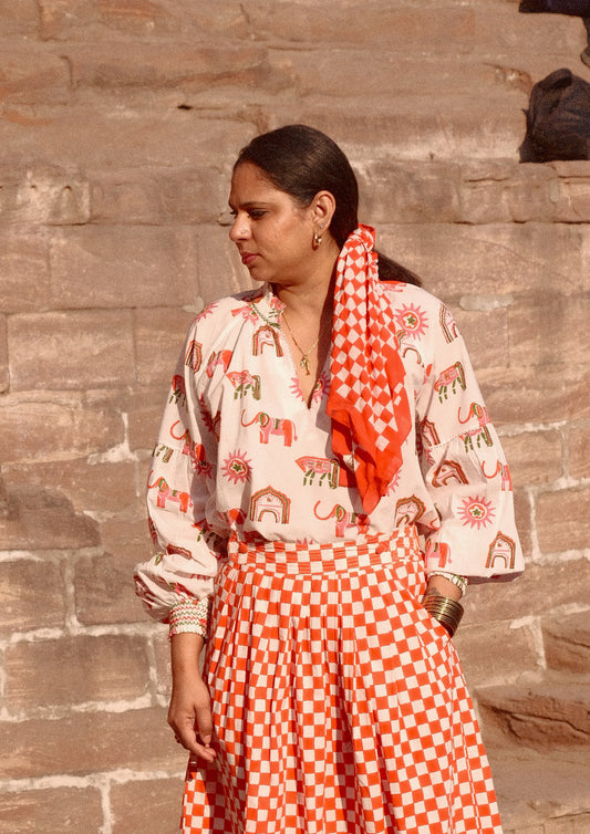 MAHAL BLOUSE- BLOSSOM JAIPUR MIX