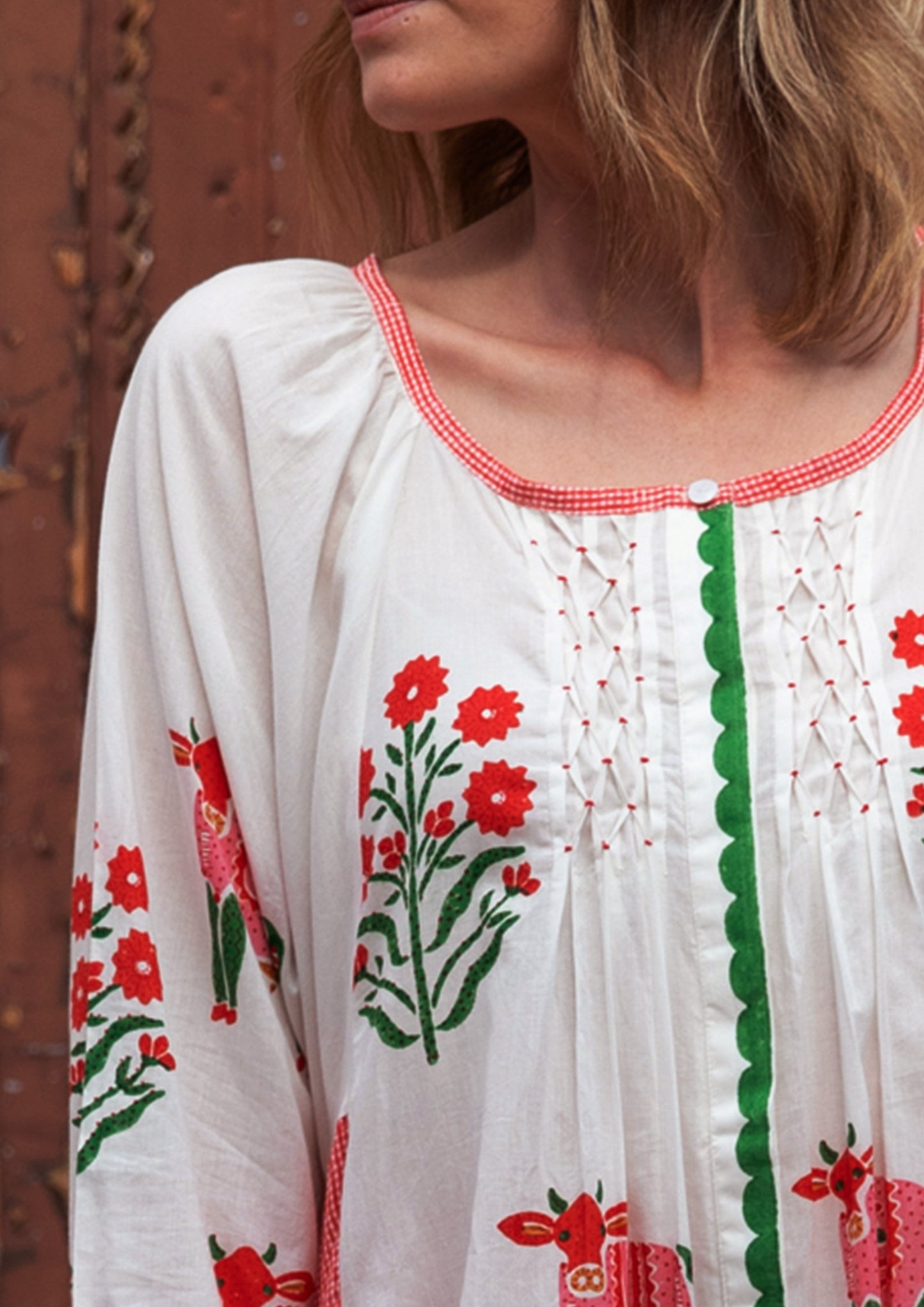 IBIZA DRESS BUTA COW MIX