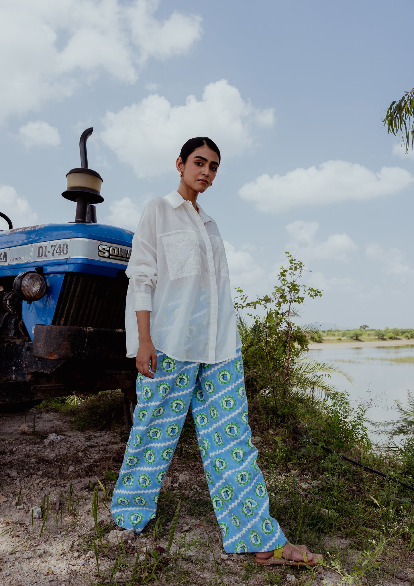 AMER PANTS - MANGO BLOCK PRINT