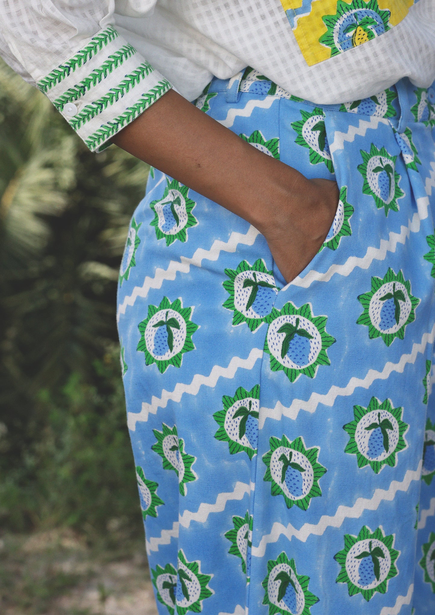 AMER PANTS - MANGO BLOCK PRINT