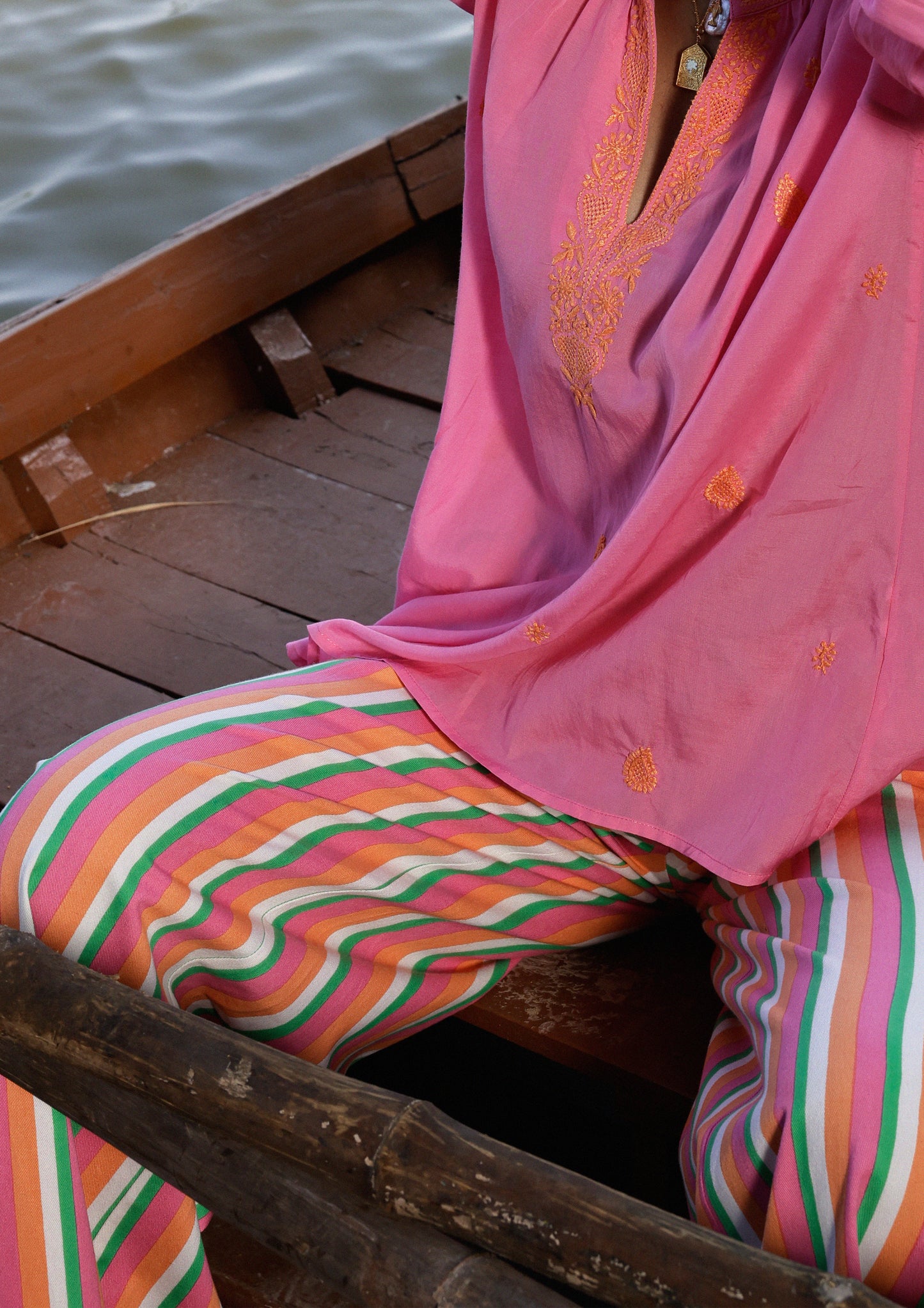 AMER PANTS- MULTI COLOR STRIPE
