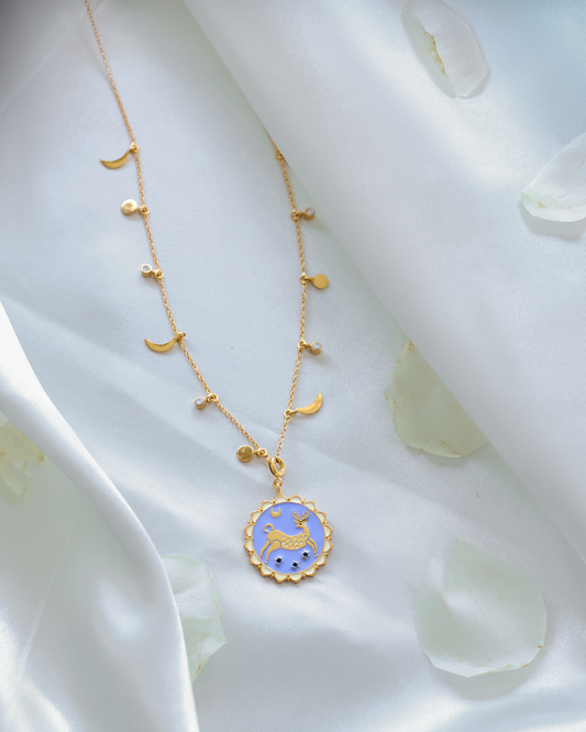 SWAMP DEER MEENAKARI PENDANT