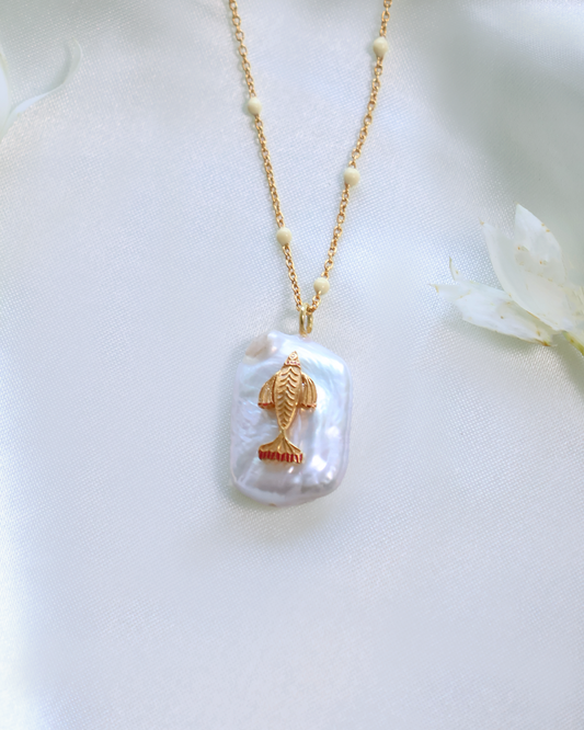 FISH PEARL PENDANT