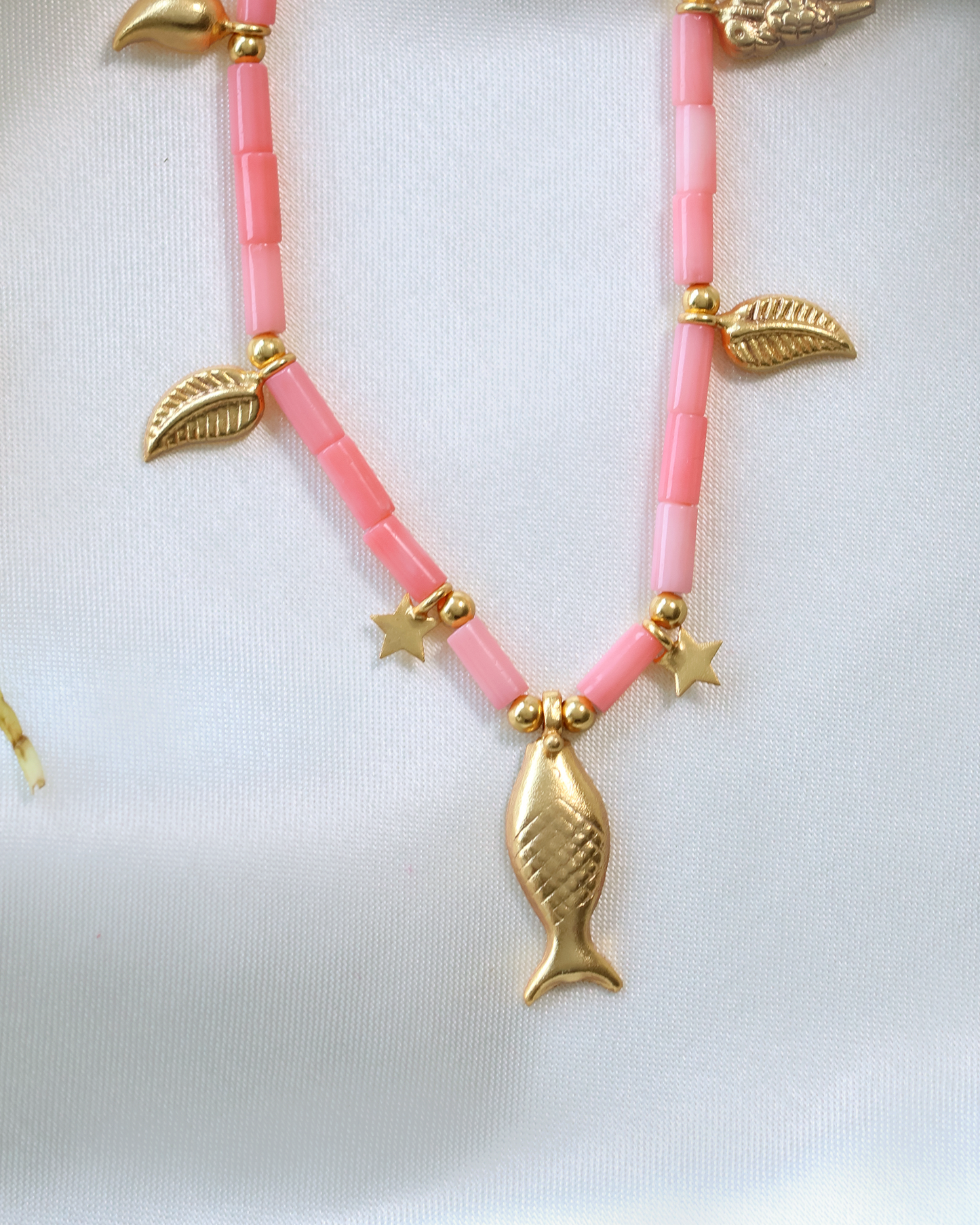 CORAL CHARM NECKLACE