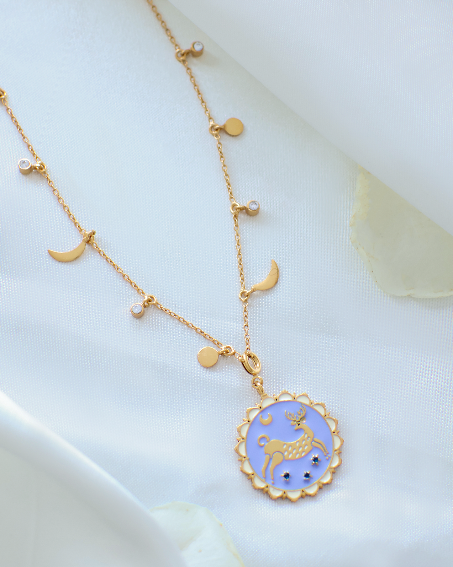 SWAMP DEER MEENAKARI PENDANT