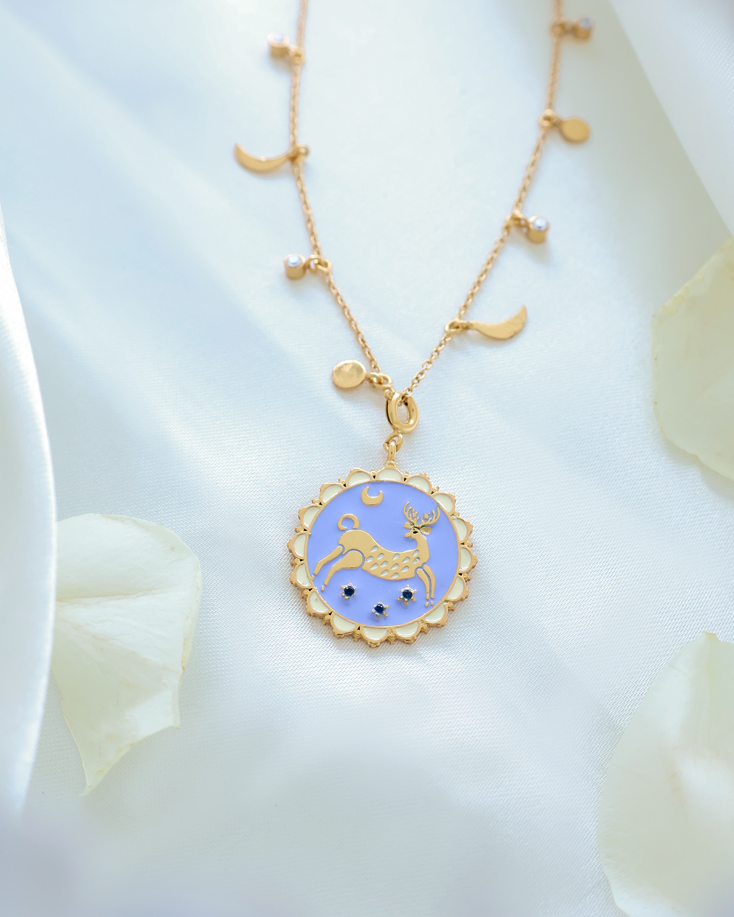 SWAMP DEER MEENAKARI PENDANT