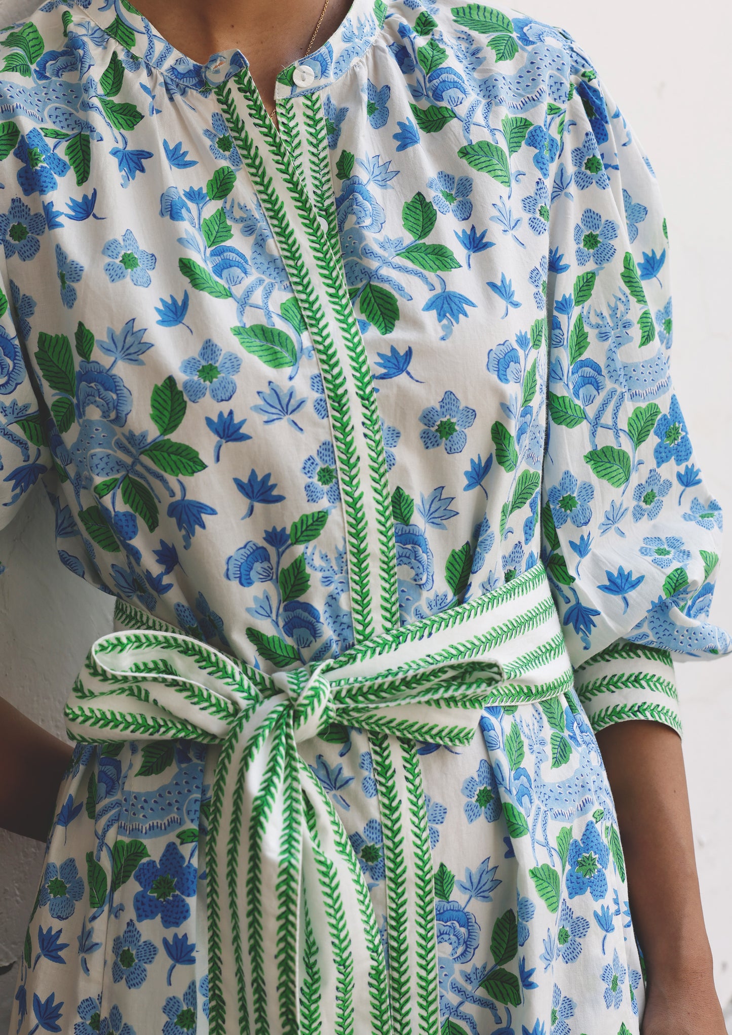 CHAUPAD SHIRT DRESS- SWAMP DEER