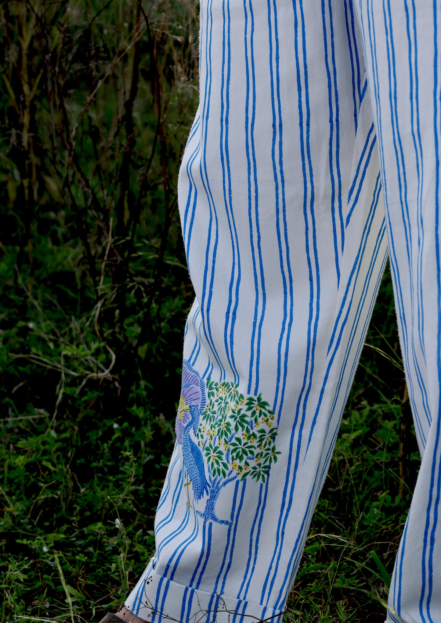 DABKA PANTS- BLUE CRANE