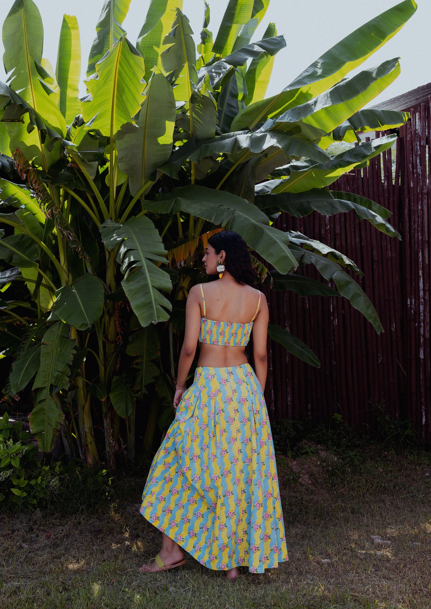 ETAH SKIRT- GANGA LIME