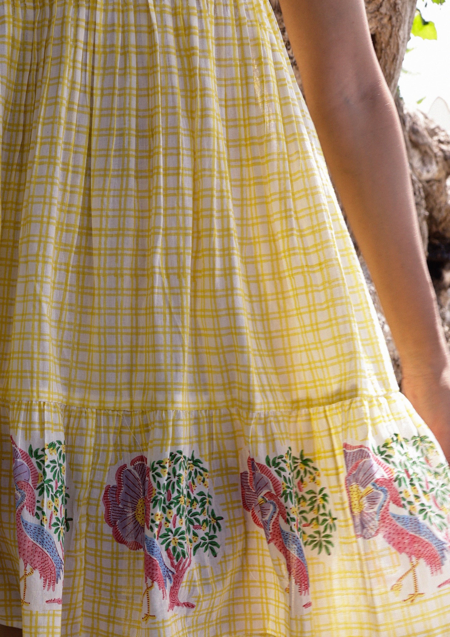 JAALI DRESS- CRANE CHECKS