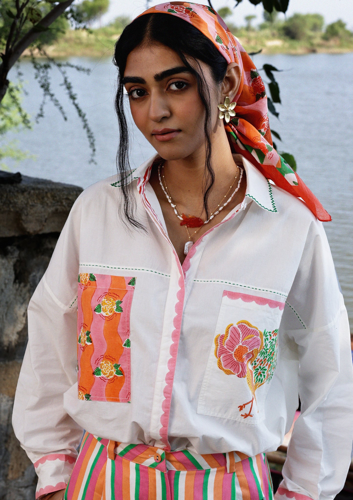 JAIGARH SHIRT- RIVER CRANE