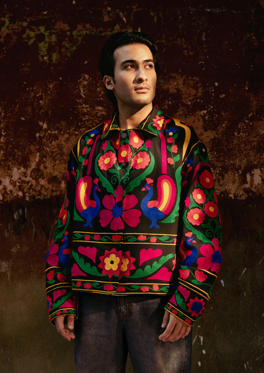 JAIPUR JACKET PEACOCK EMBROIDERY