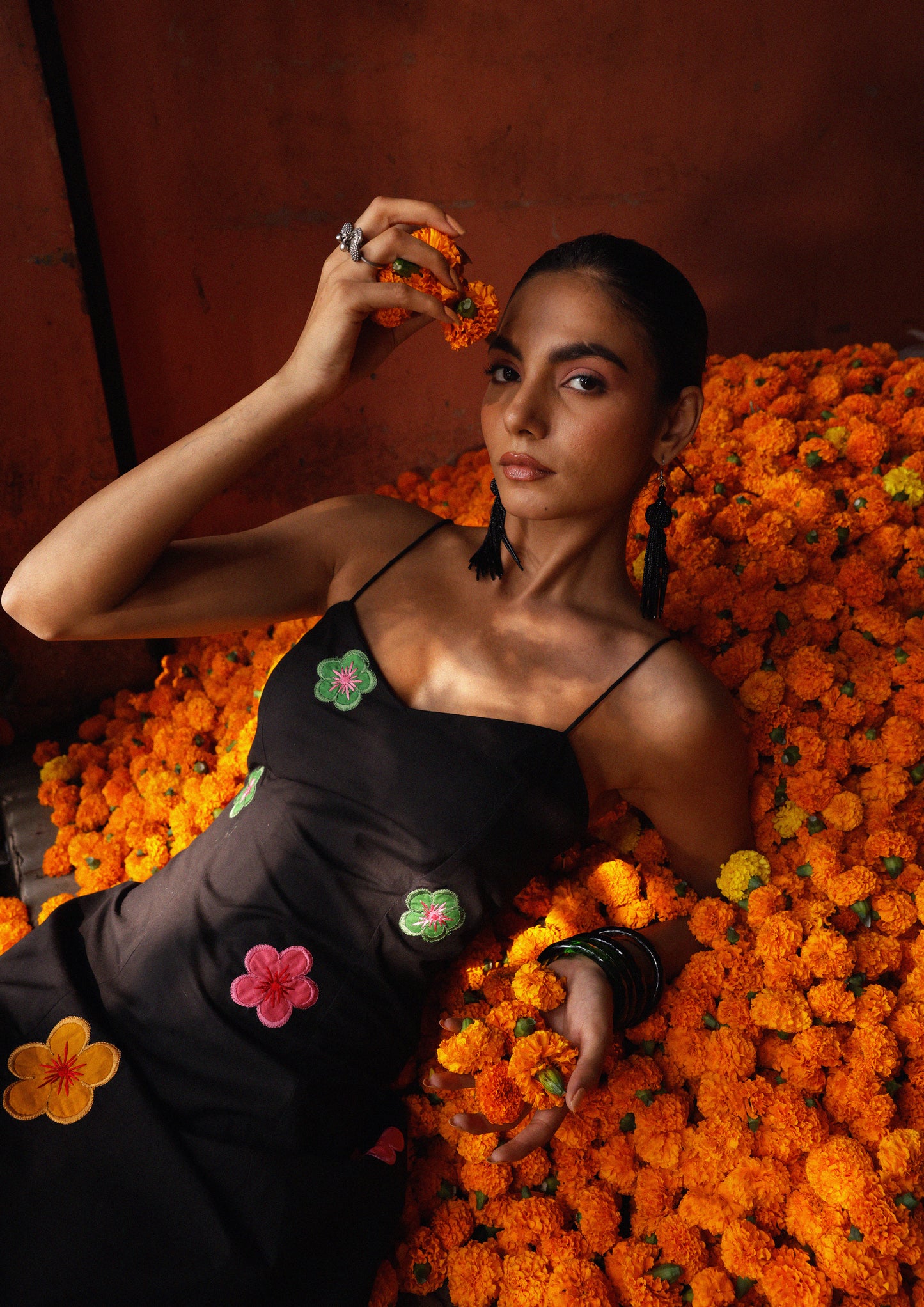 JODHA DRESS- DAISY PATCHWORK