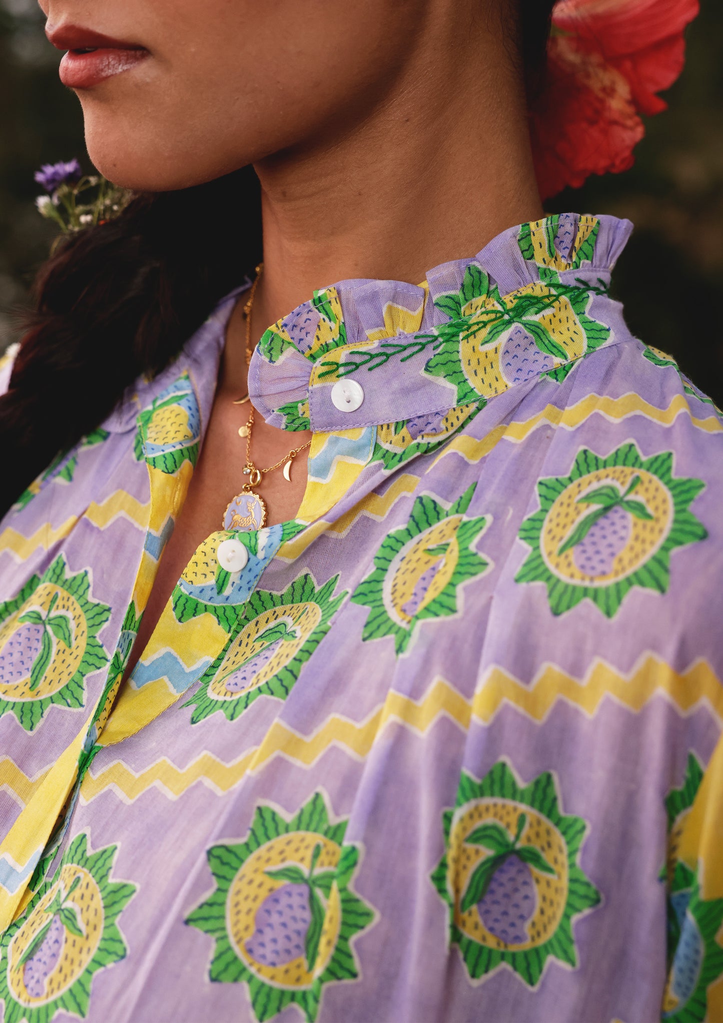 KAKORI DRESS- MULTI COLOR MANGO PRINT