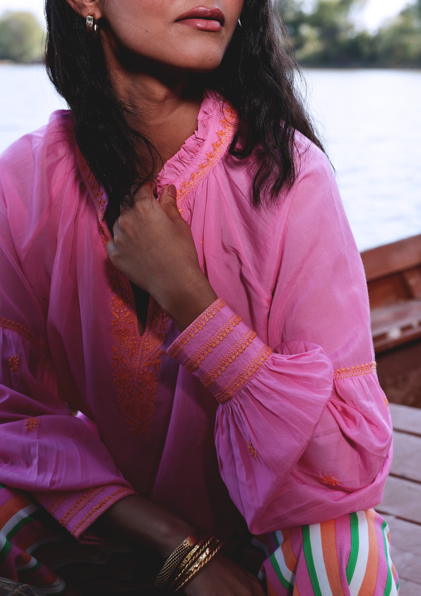 MAHAL BLOUSE- CHIKANKARI