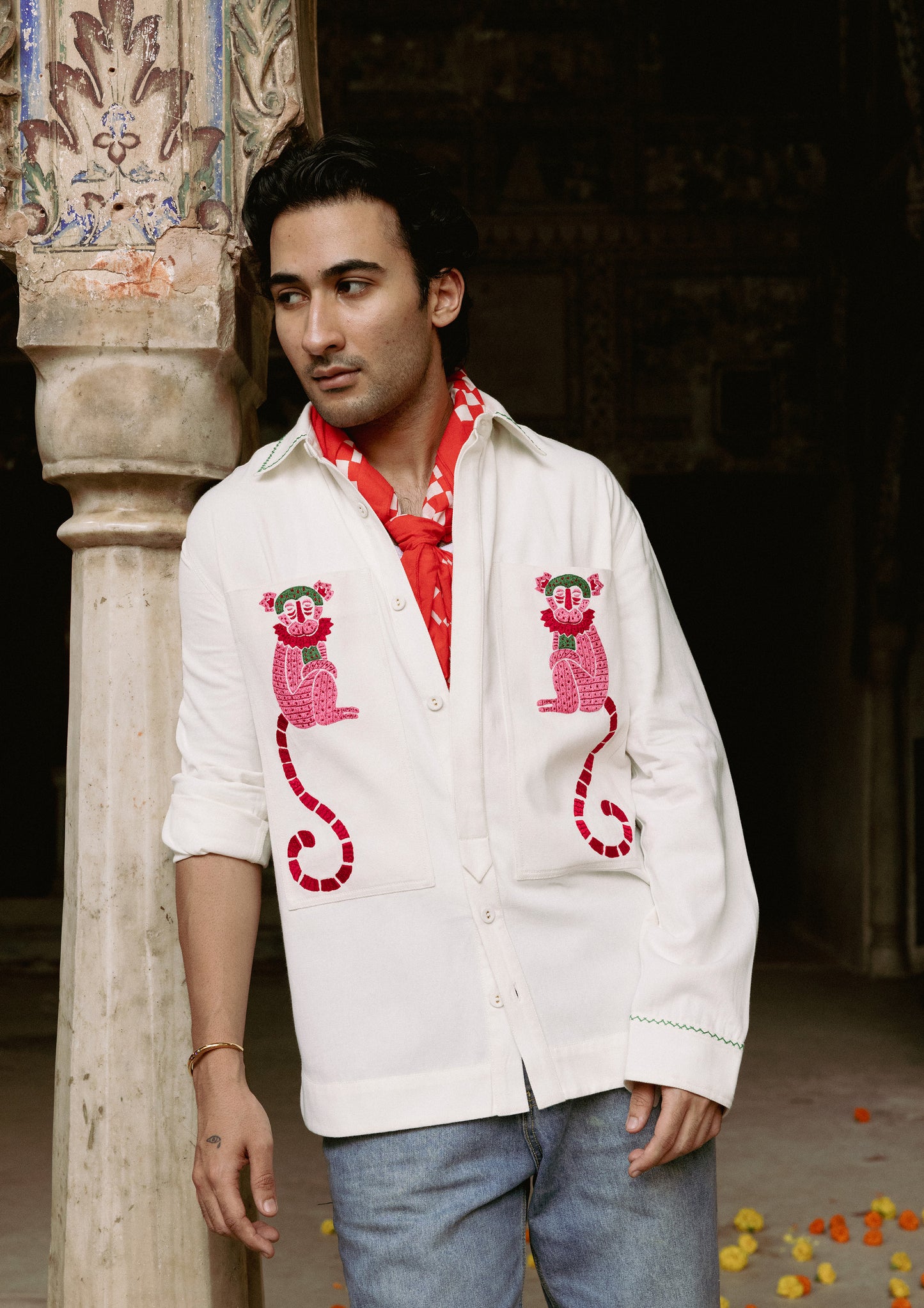 SAWAI SHACKET- MONKEY EMBROIDERY