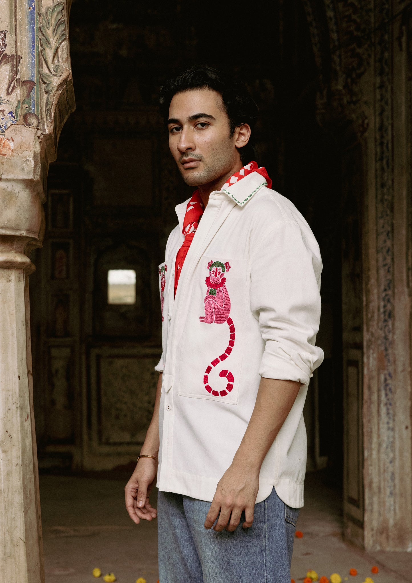 SAWAI SHACKET- MONKEY EMBROIDERY