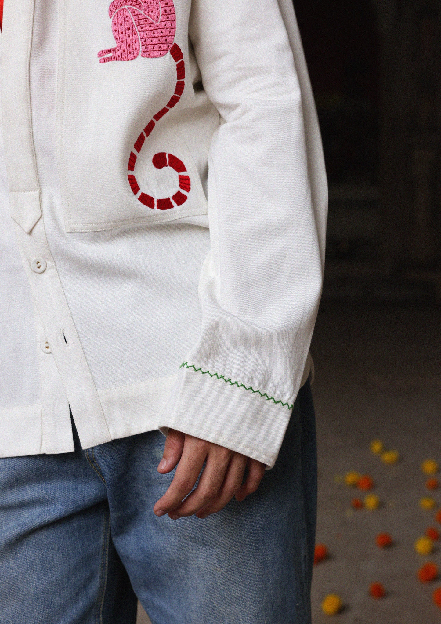 SAWAI SHACKET- MONKEY EMBROIDERY