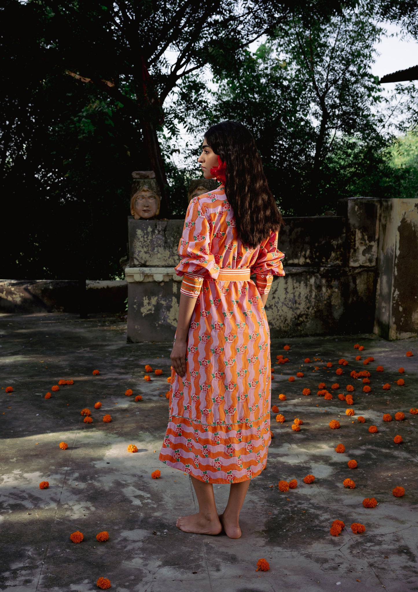 MUGHAL SHIRT DRESS- CITRUS GANGA