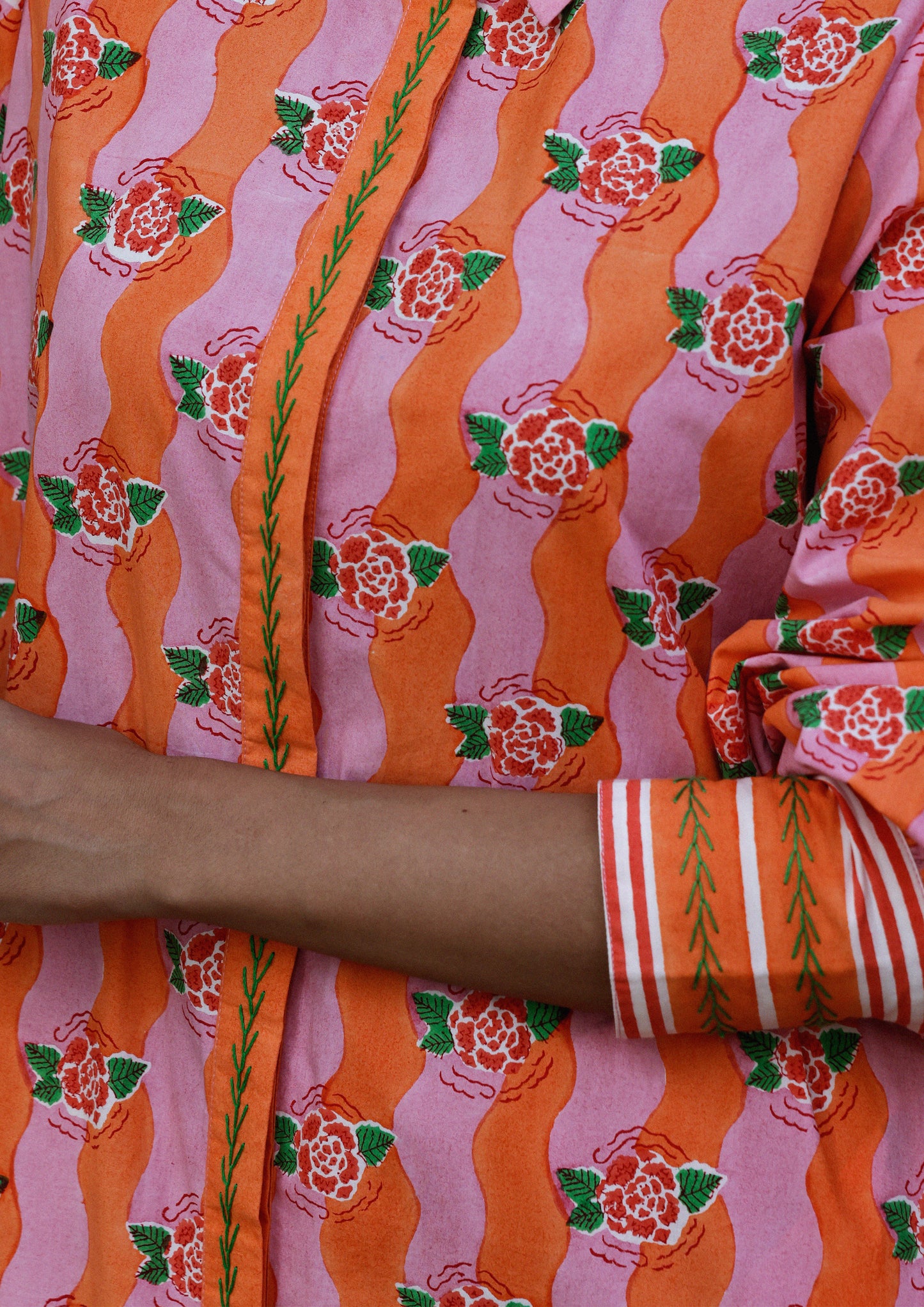 MUGHAL SHIRT DRESS- CITRUS GANGA