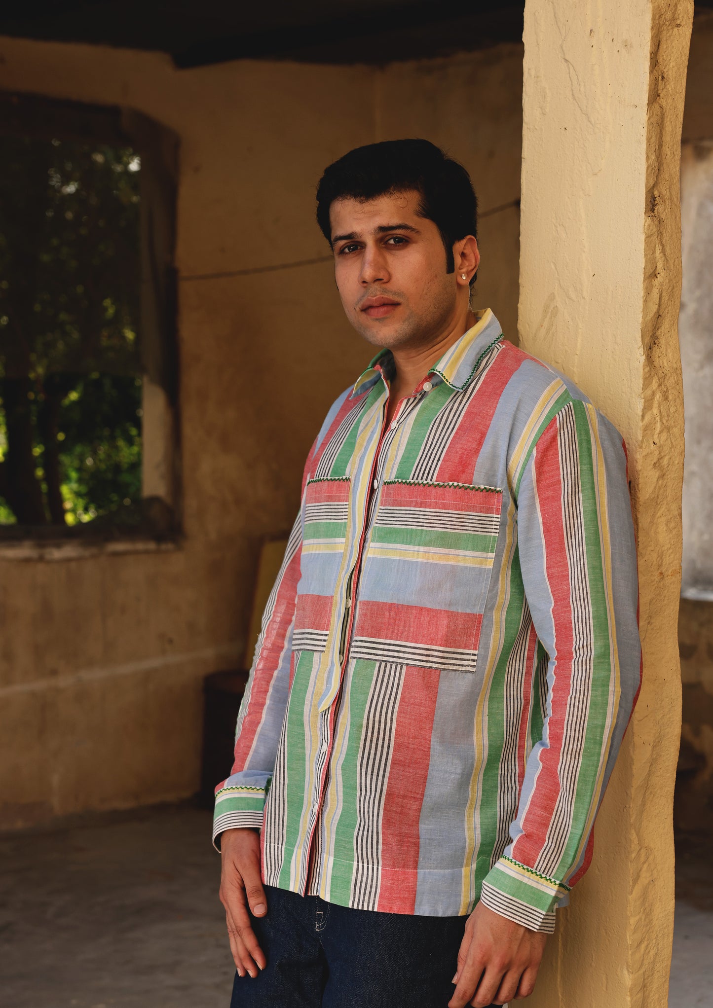 SAWAI SHIRT- MULTI STRIPE