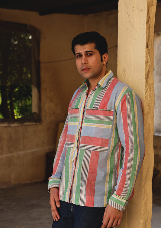 SAWAI SHIRT MULTI STRIPE