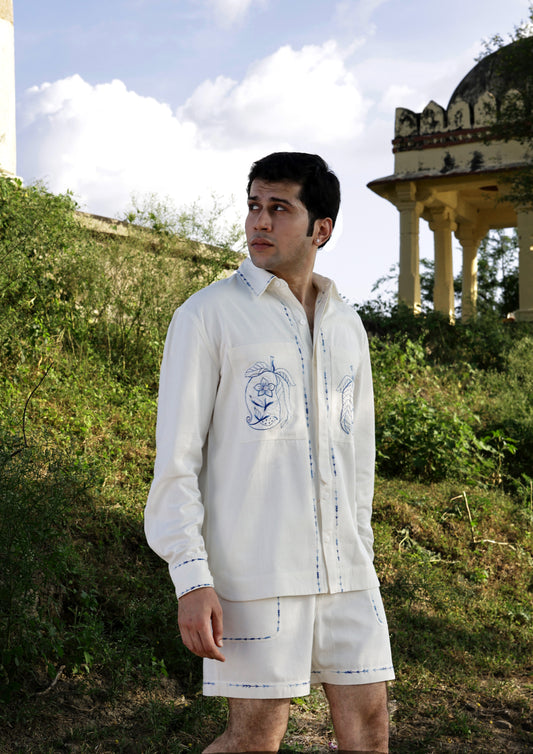 SAWAI SHORTS EMBROIDERY