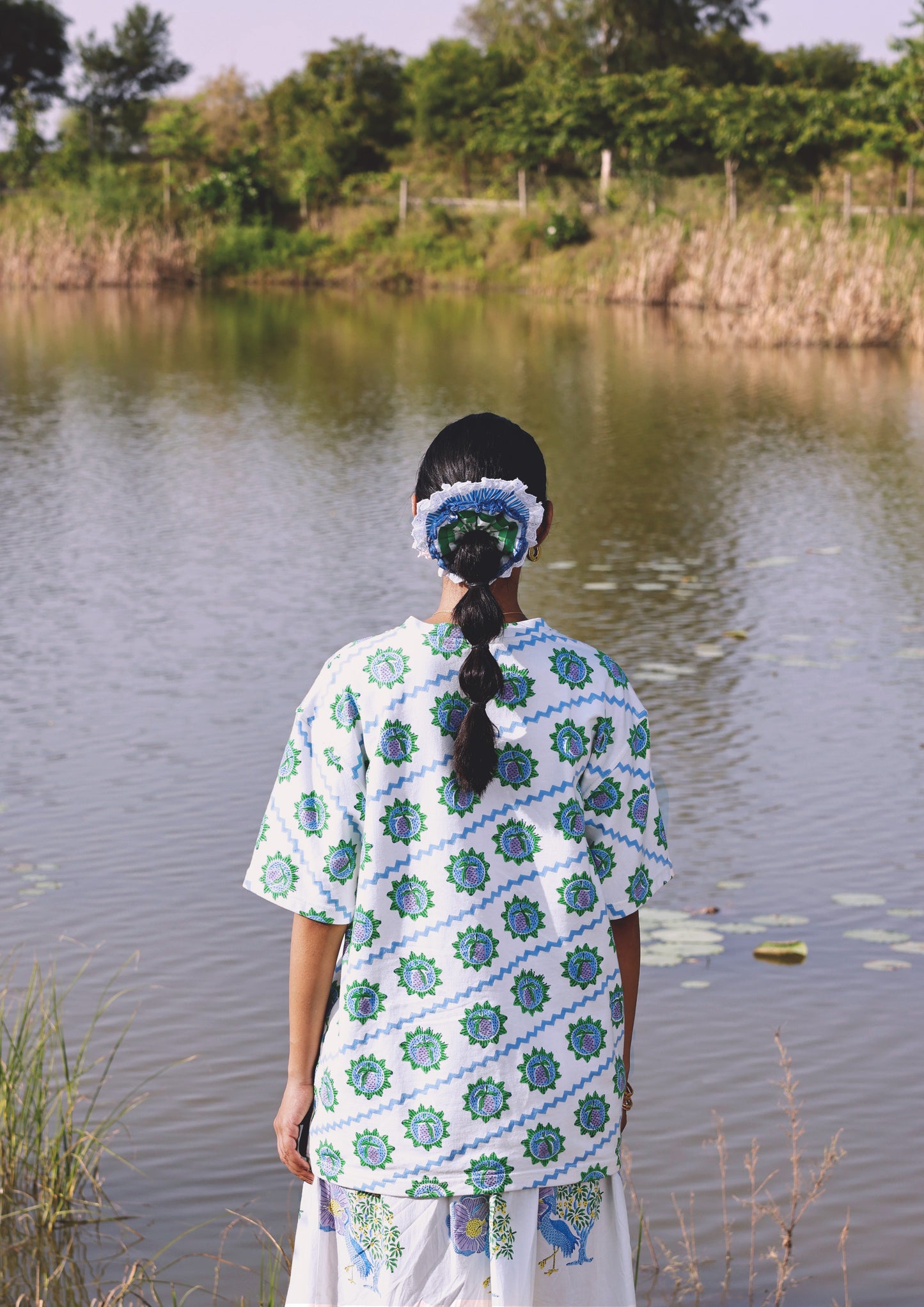 T- SHIRT- BLUE MANGO