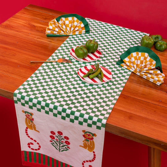 MONKEY MUSTARD AND GREEN RUNNER