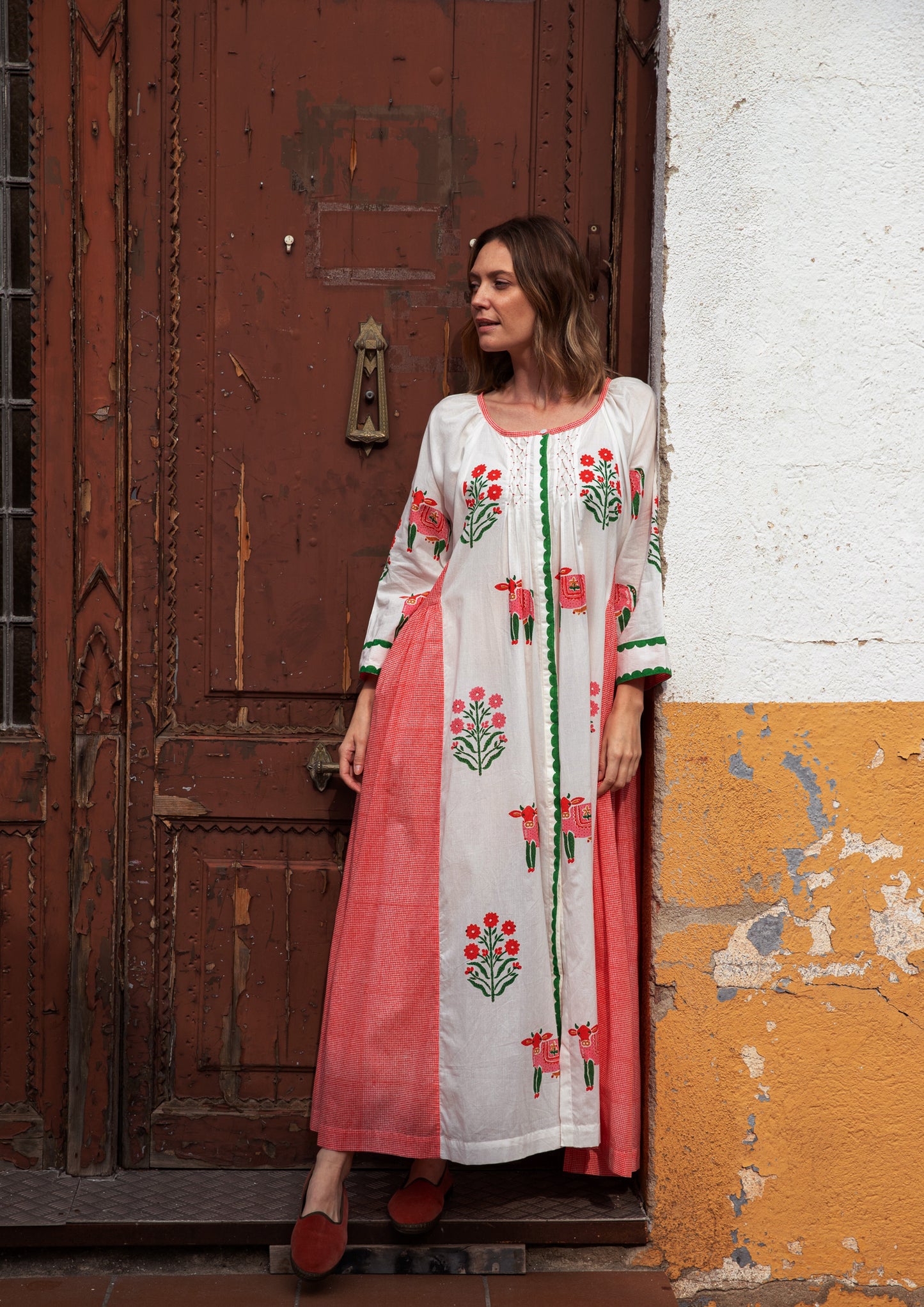 IBIZA DRESS BUTA COW MIX