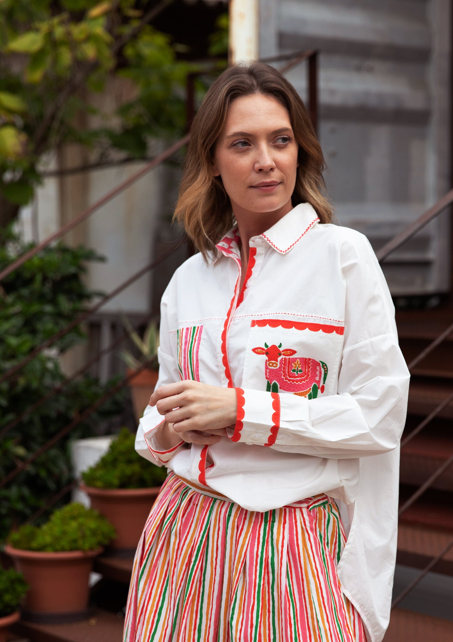 JAIGARH SHIRT COW STRIPE