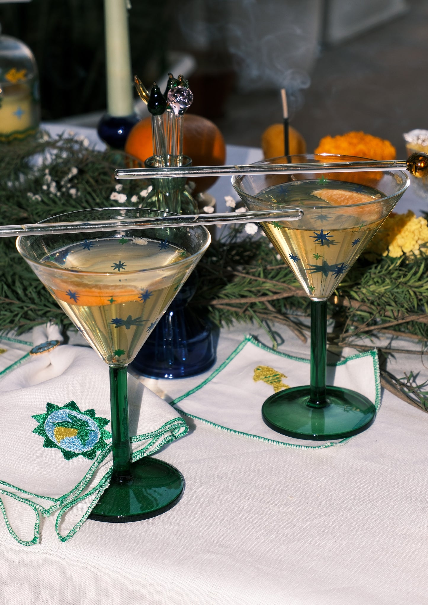 MARGARITA GLASS STAR- SET OF TWO
