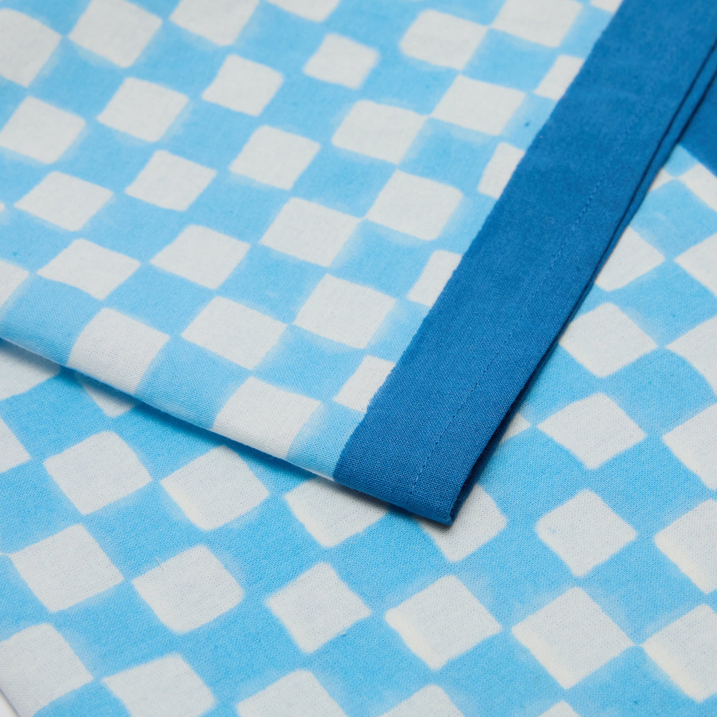 GINGHAM CHECKS BLUE/BLUE NAPKINS SET OF 2