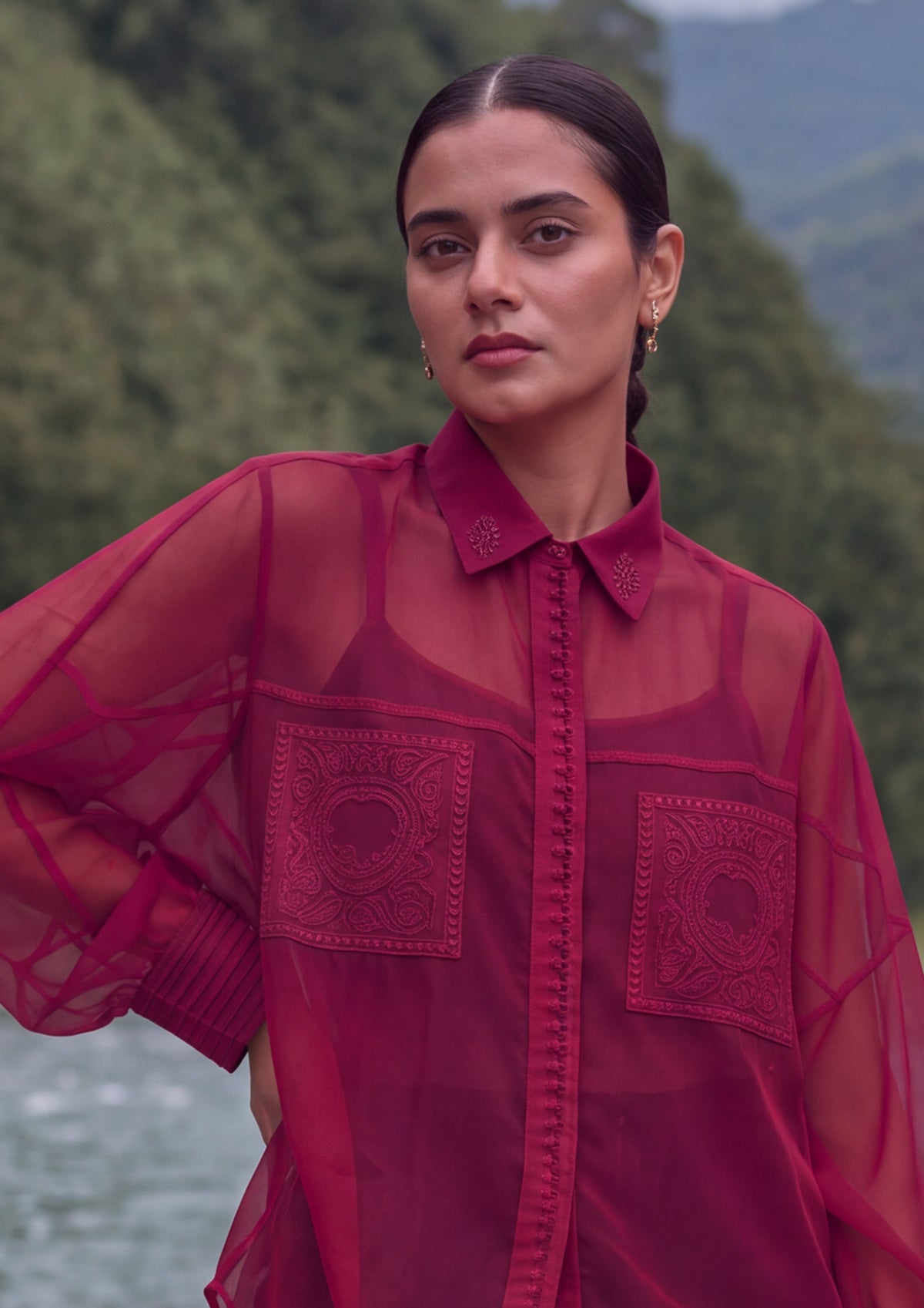JAIGARH SHIRT FESTIVE CHIKANKARI