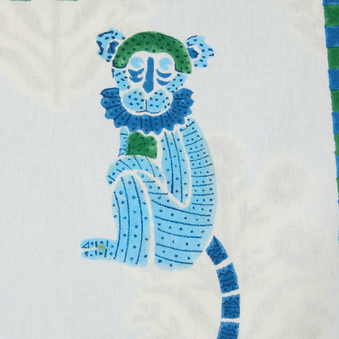 MONKEY GREEN AND BLUE PLACEMAT SET OF 2