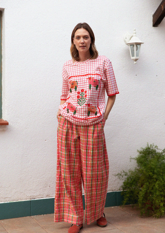 T-SHIRT COW CHECKS