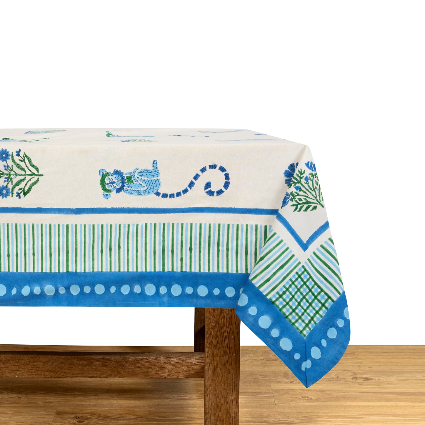 MENAGERIE BLUE TABLE CLOTH
