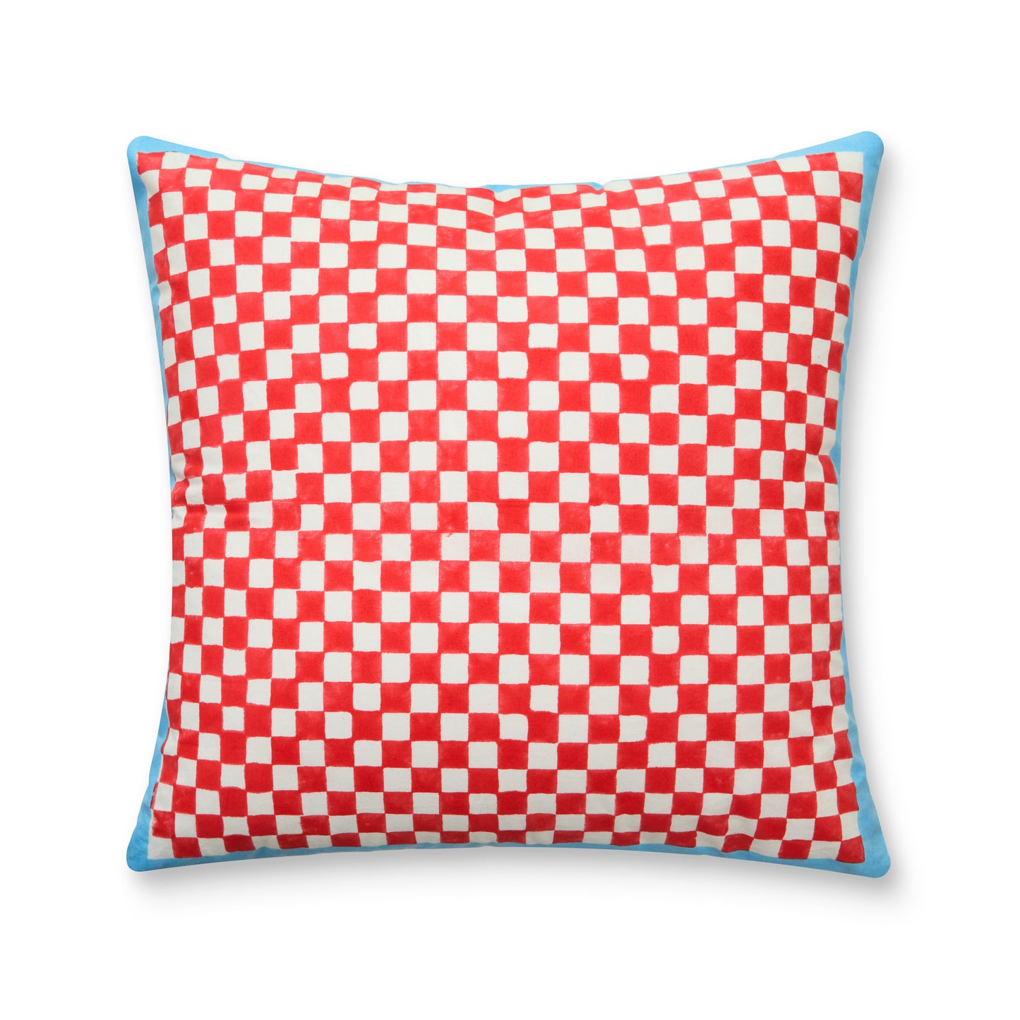 MONKEY RED AND BLUE CUSHION COVER