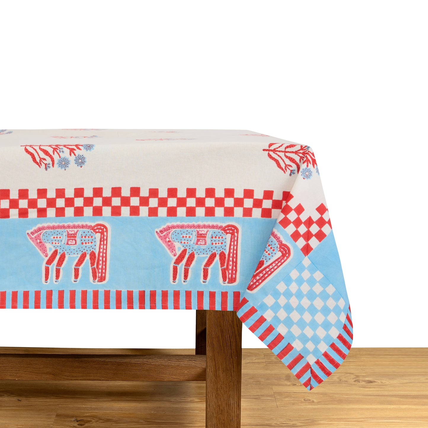 CHEVAL NOMADE PINK AND BLUE TABLE CLOTH