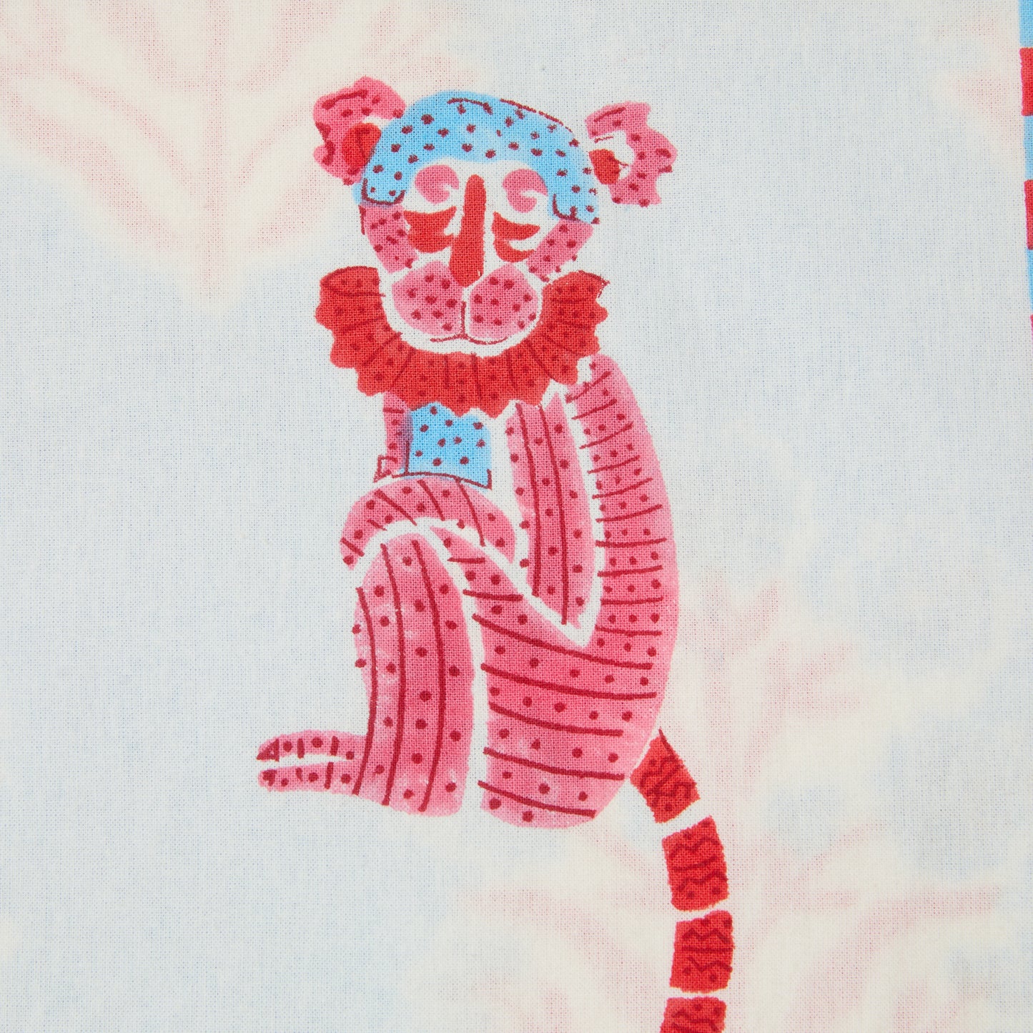 MONKEY RED AND BLUE PLACEMAT SET OF 2
