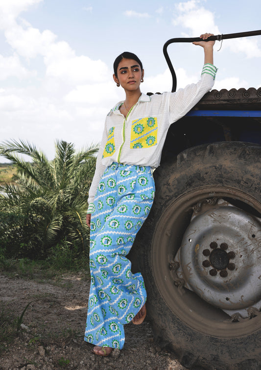 AMER PANTS - MANGO BLOCK PRINT
