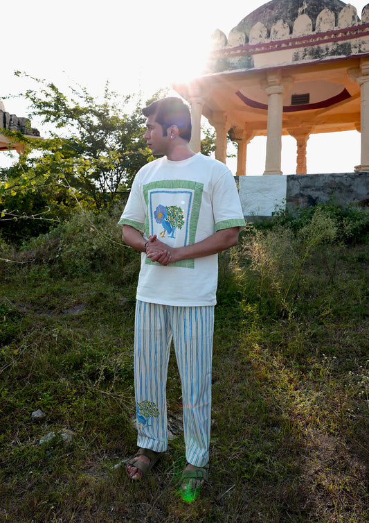 DABKA PANTS- BLUE CRANE