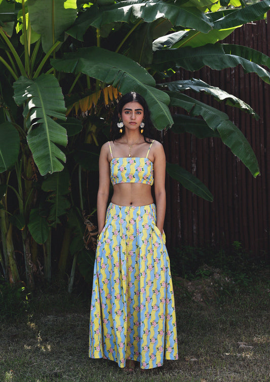 ETAH SKIRT- GANGA LIME