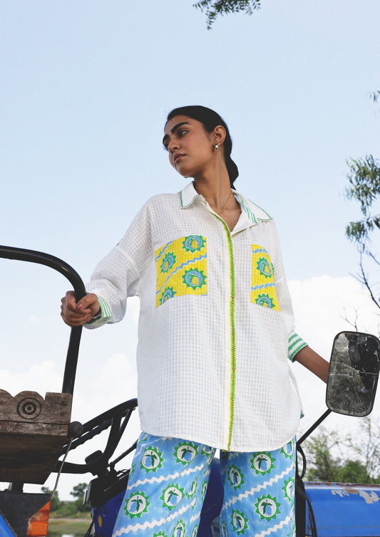 JAIGARH SHIRT- MANGO BLOCK PRINT