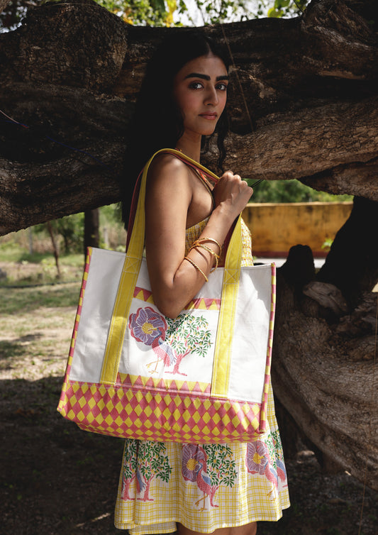 TOTE BAG- SARAS CRANE